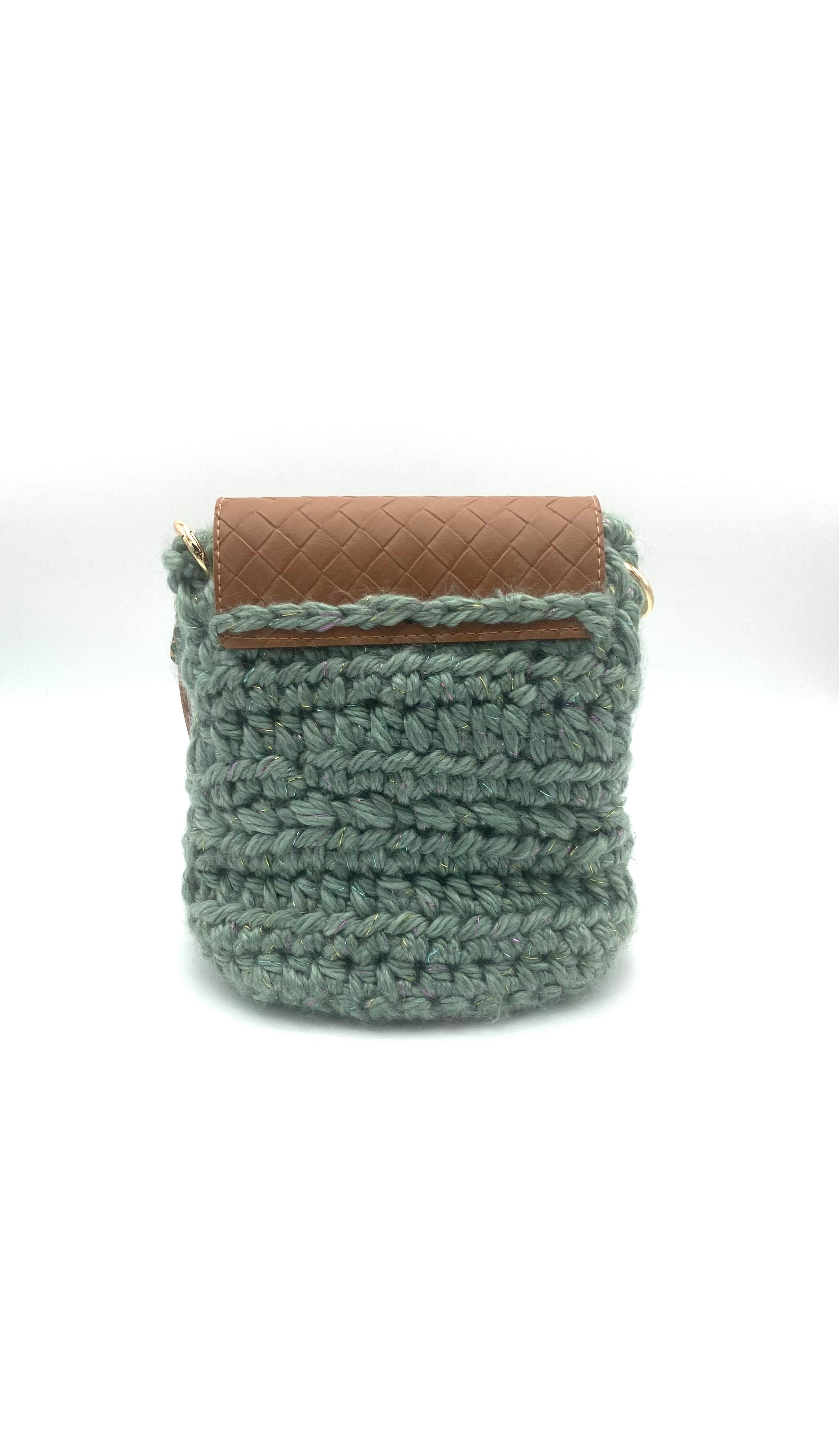 Mini sac Oxford en crochet kaki