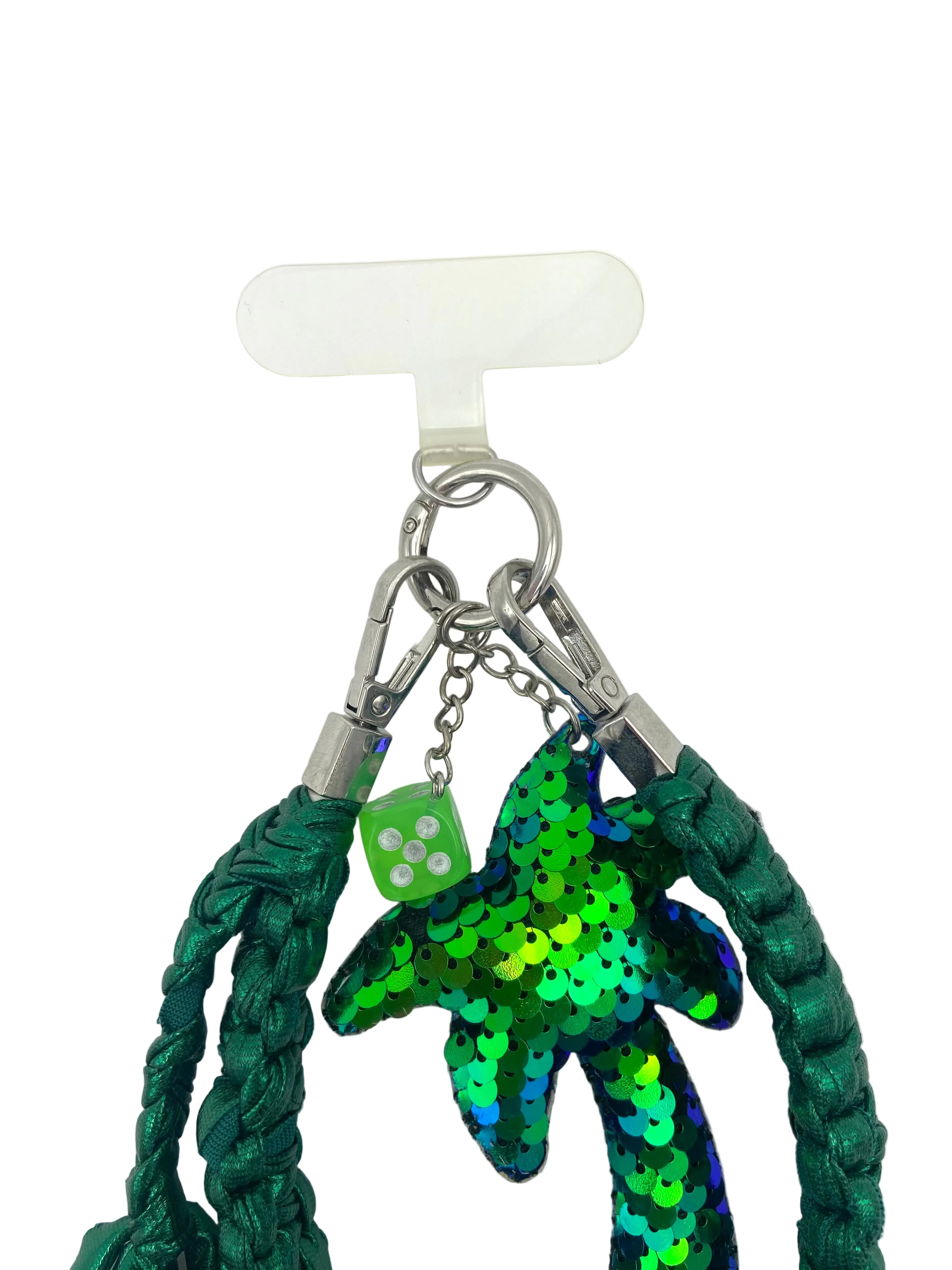 Grigri en macramé Tokyo vert