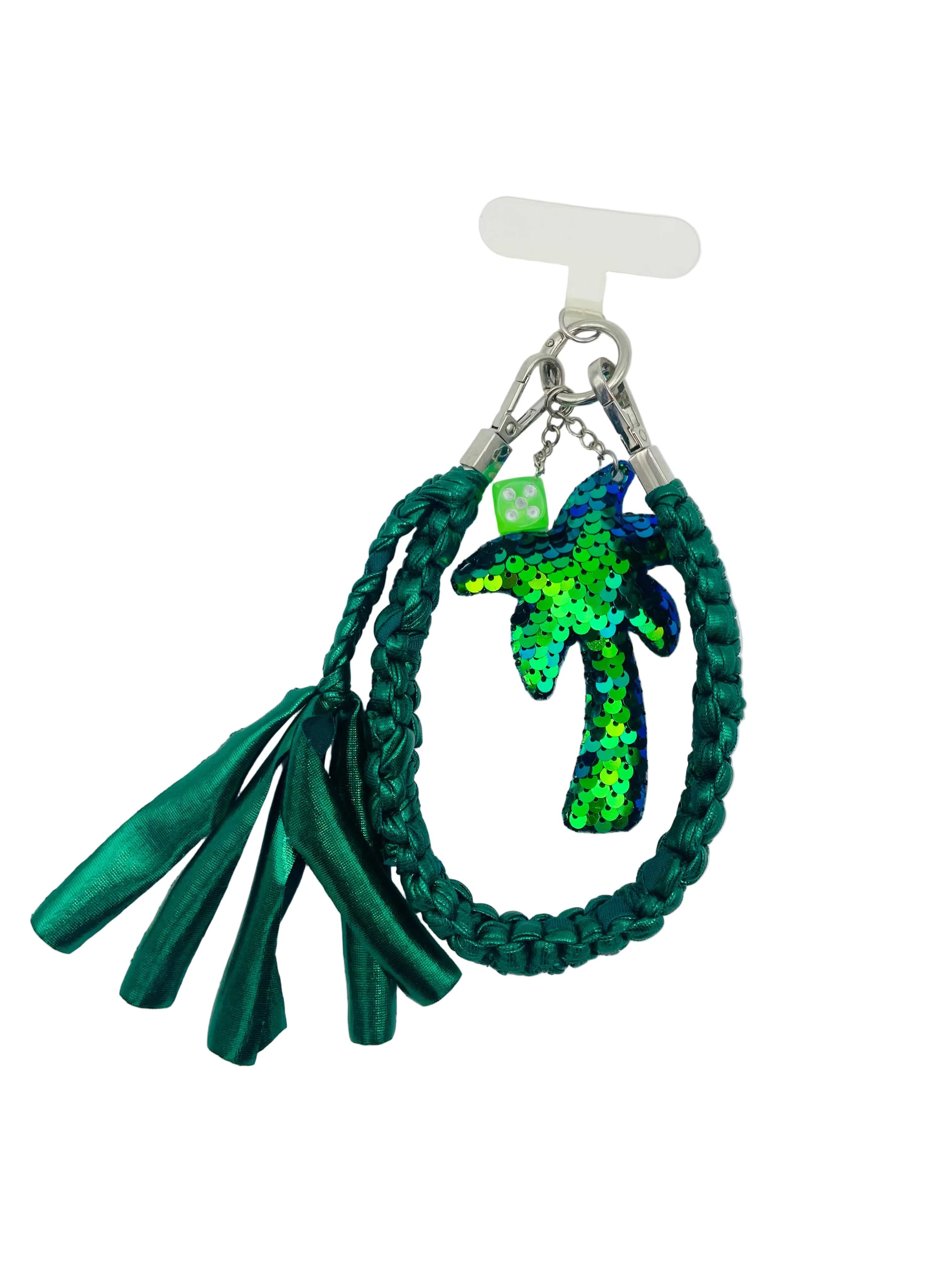 Grigri en macramé Tokyo vert