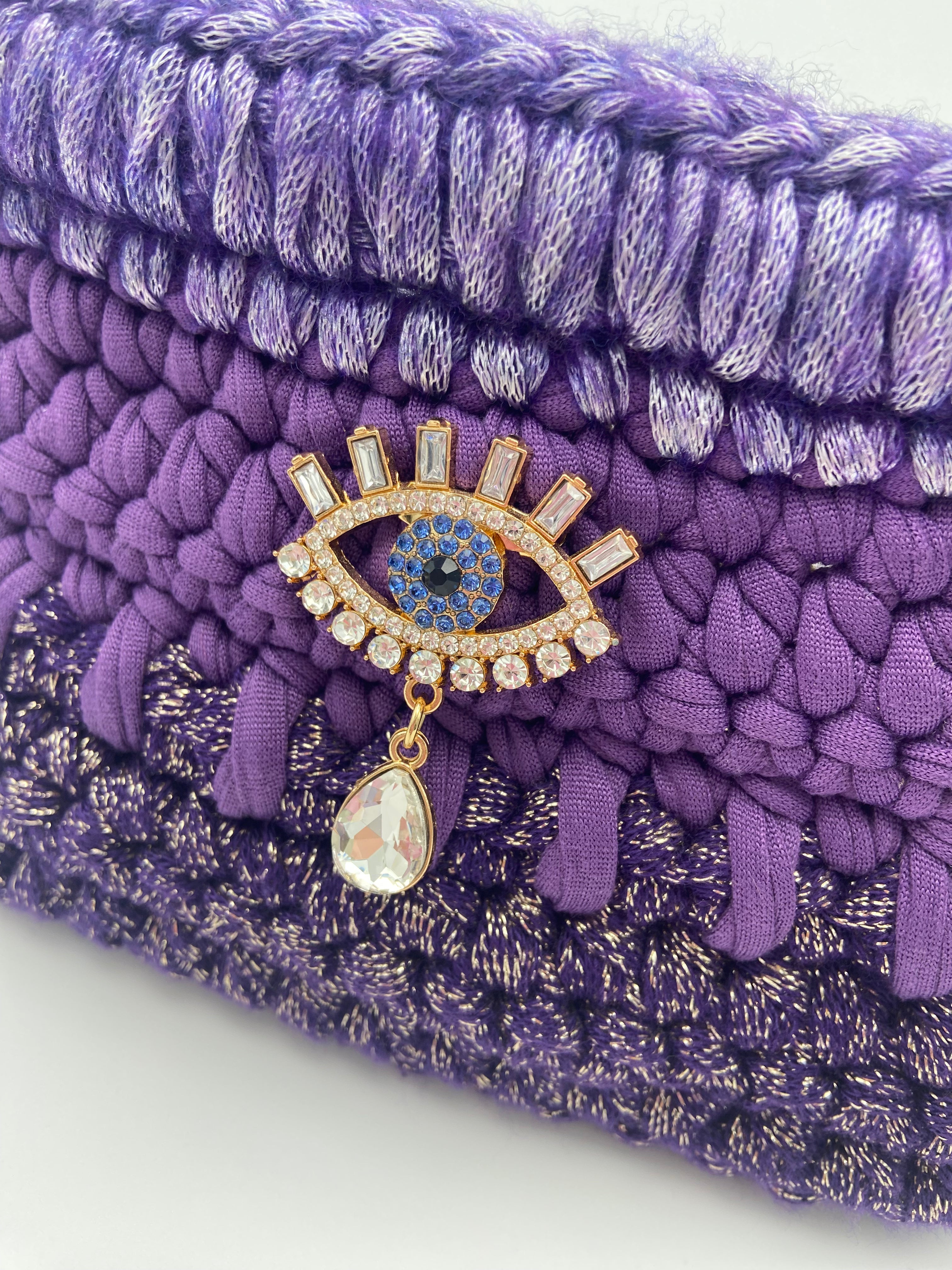 Sac Sydney en crochet violet