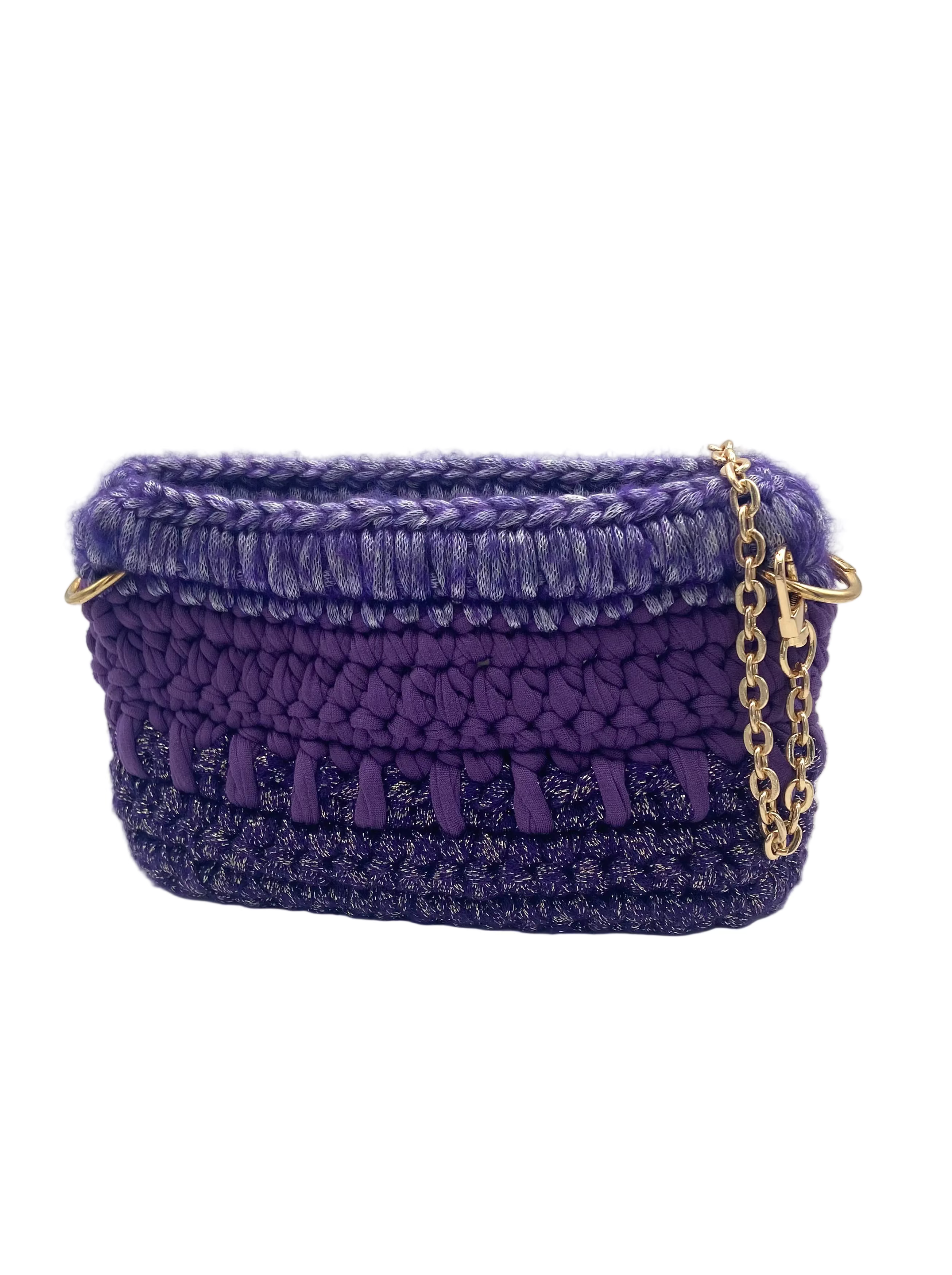 Sac Sydney en crochet violet