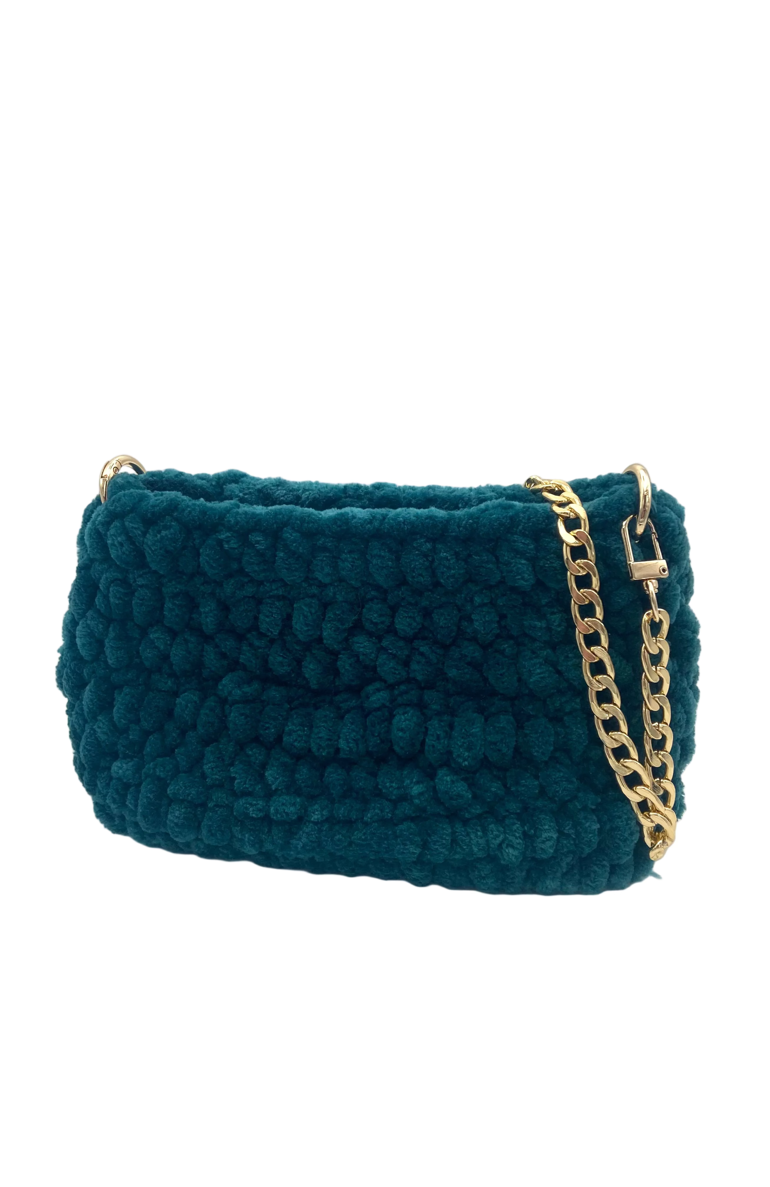 Mini sac Sydney velours vert sapin