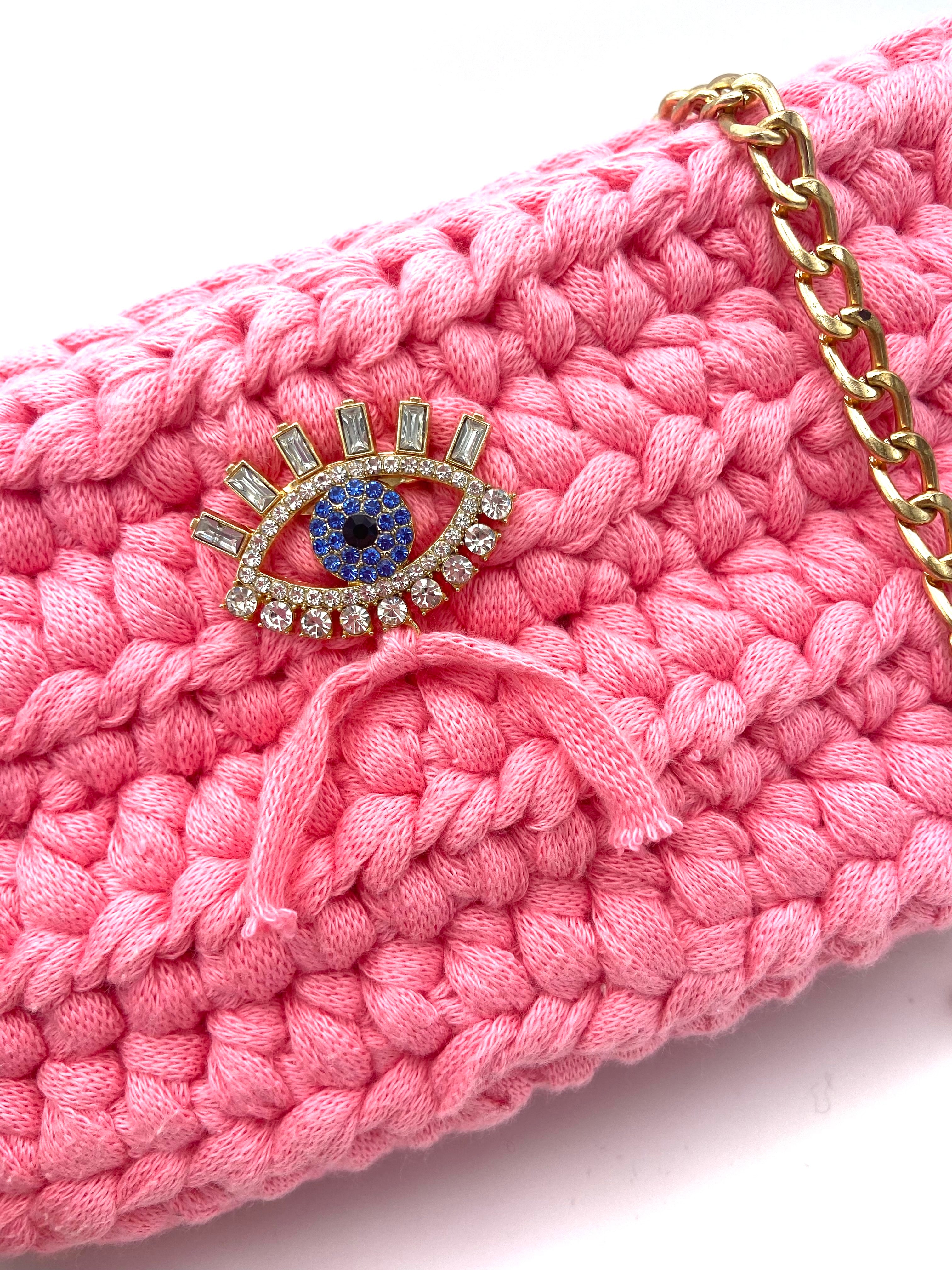 Sac Sydney en crochet rose malabar
