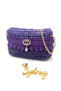 Sac Sydney en crochet violet