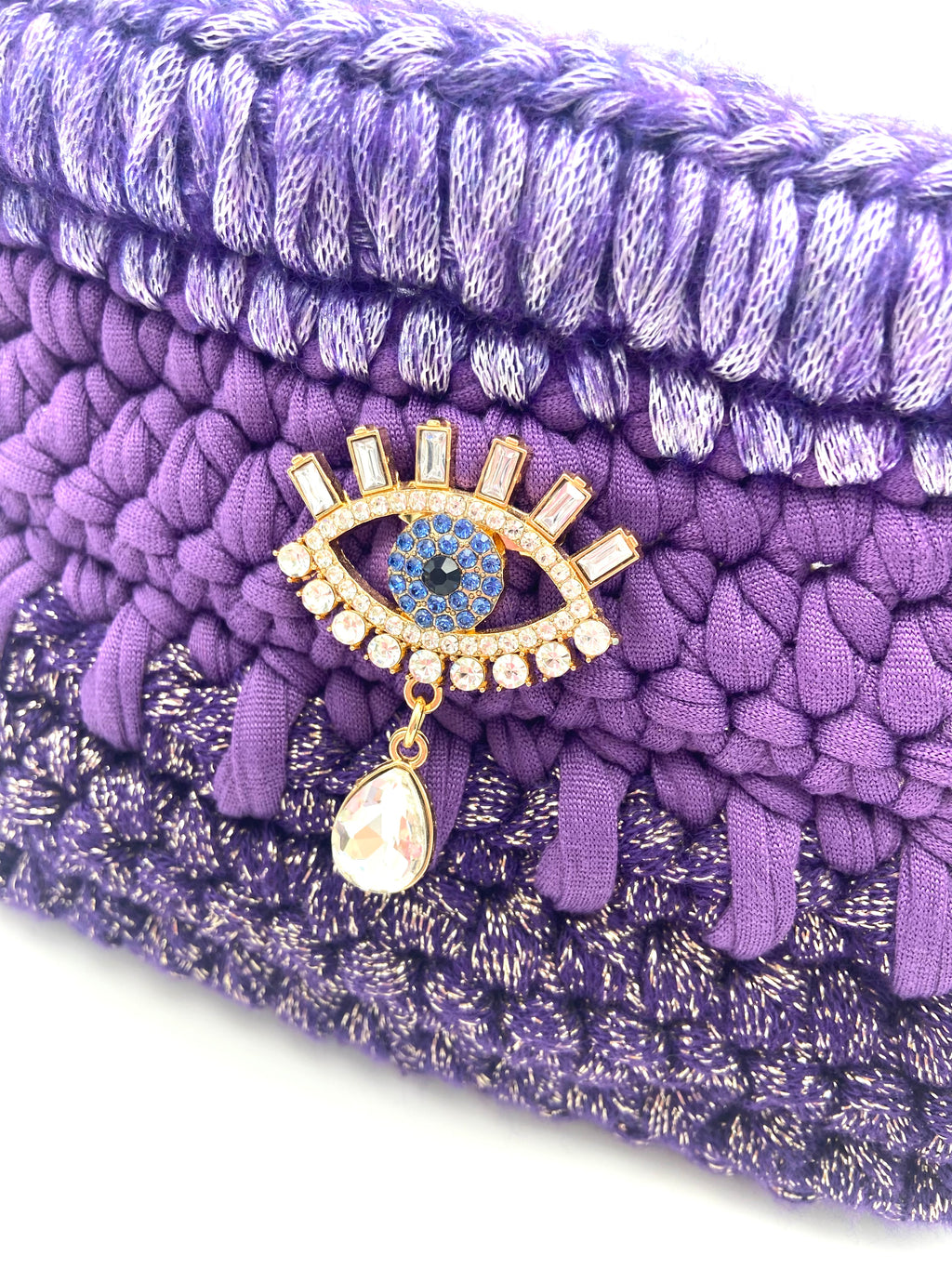 Sac Sydney en crochet violet