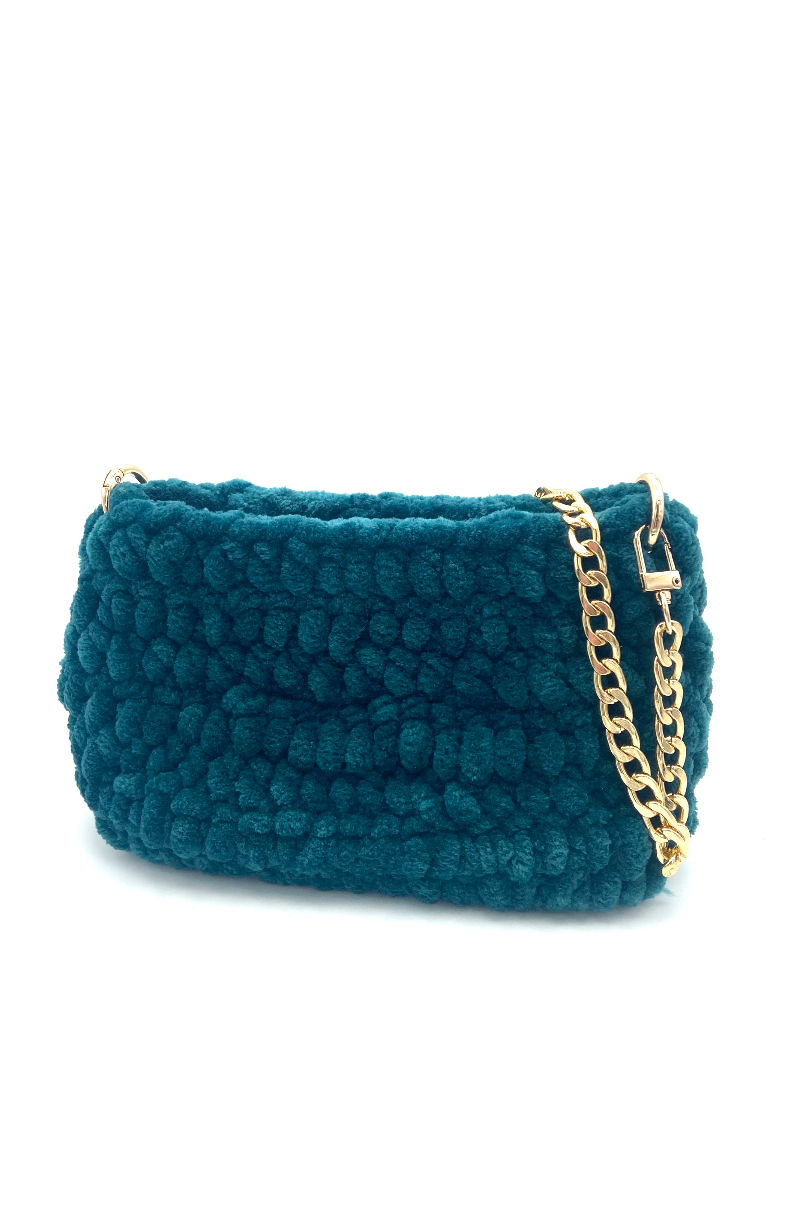 Mini sac Sydney velours vert sapin