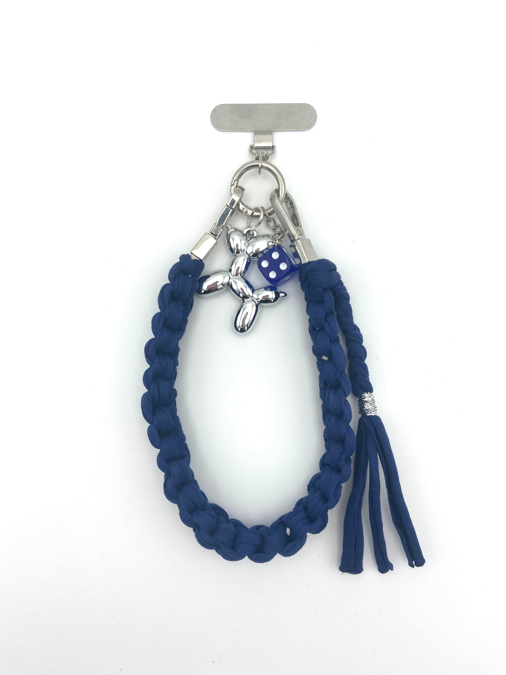 Grigri Tokyo en macramé bleu marine