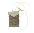 Pochette portable Ibiza en crochet  lurex beige