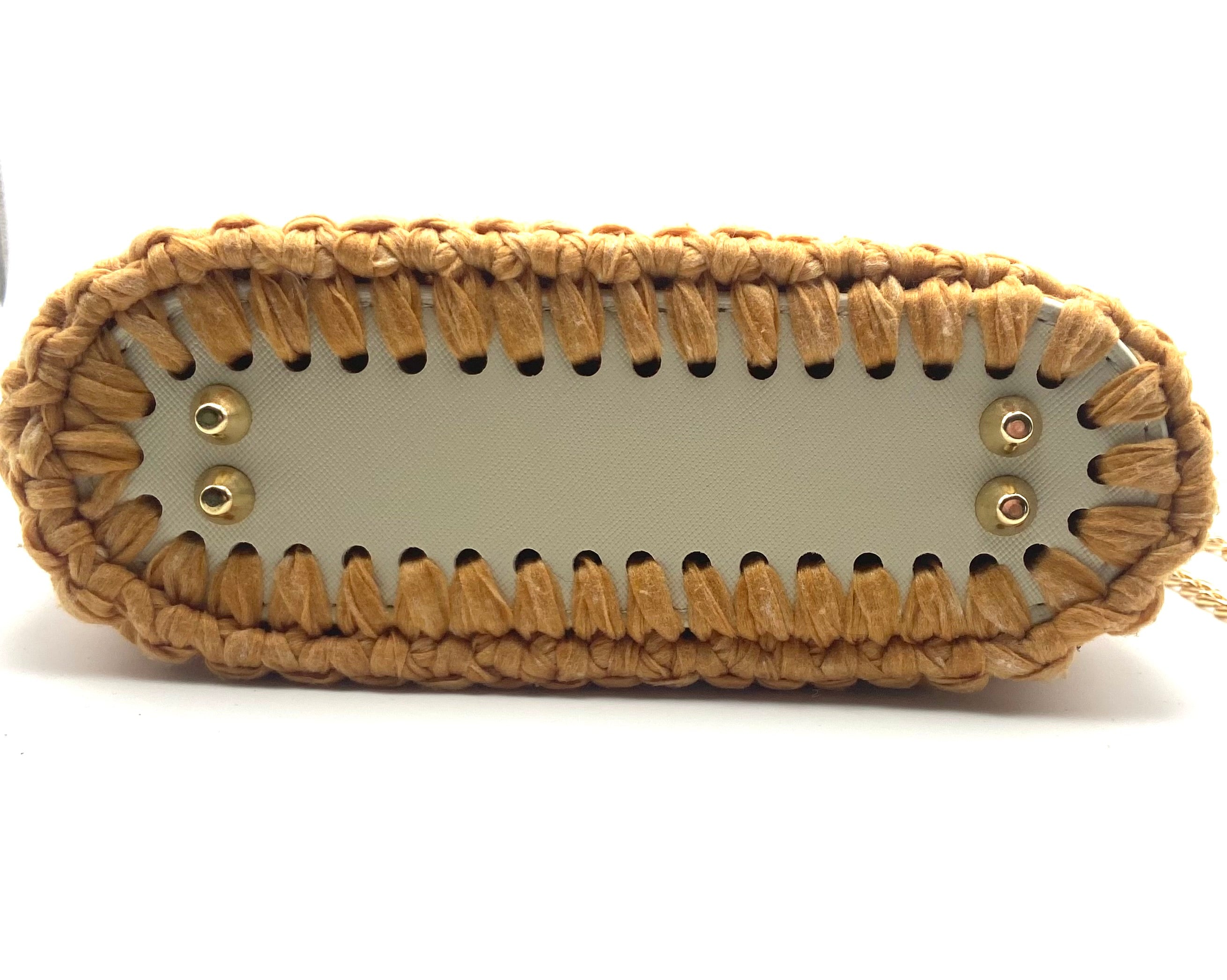 Sac Calvi en crochet curry
