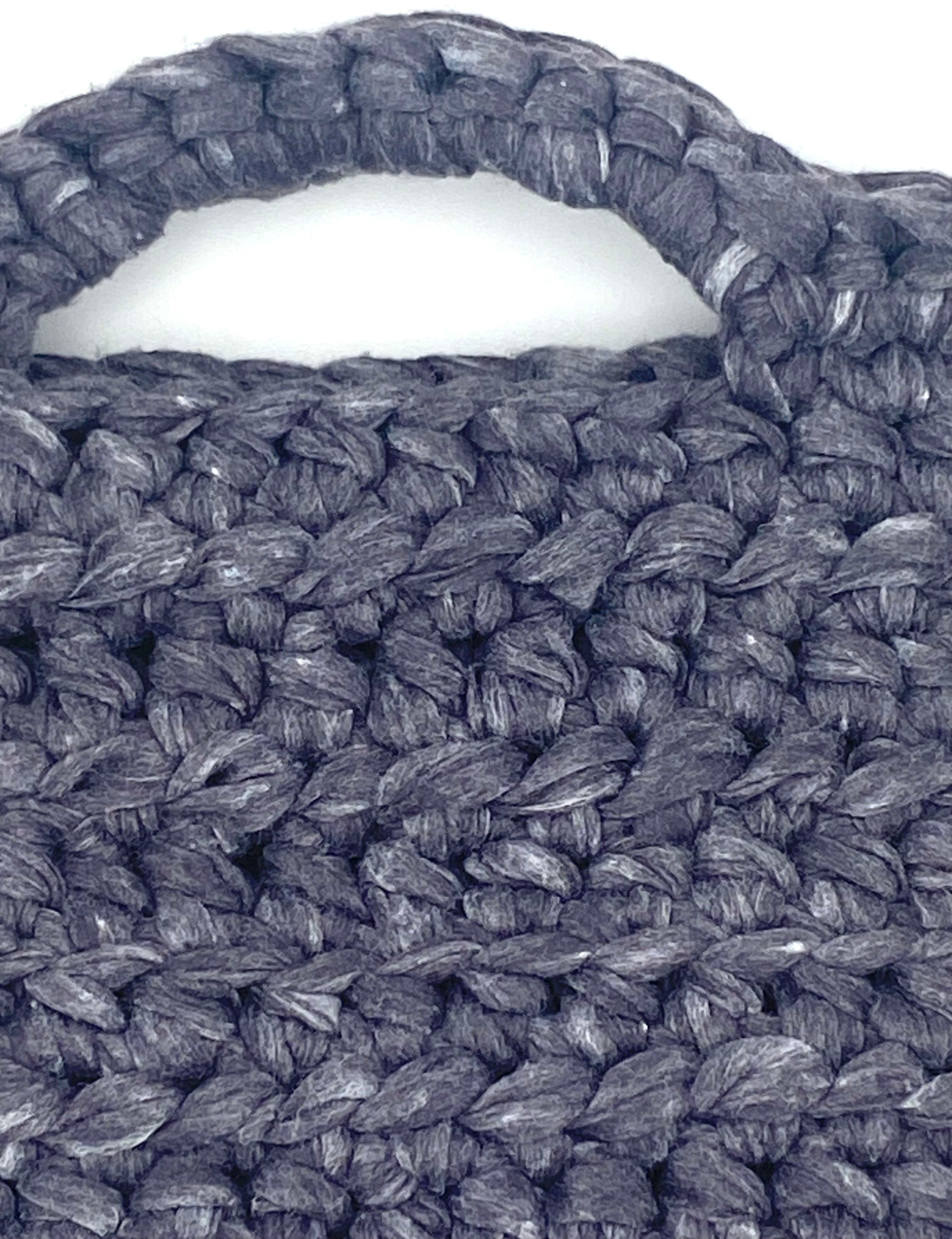 Sac Calvi en crochet noir délavé