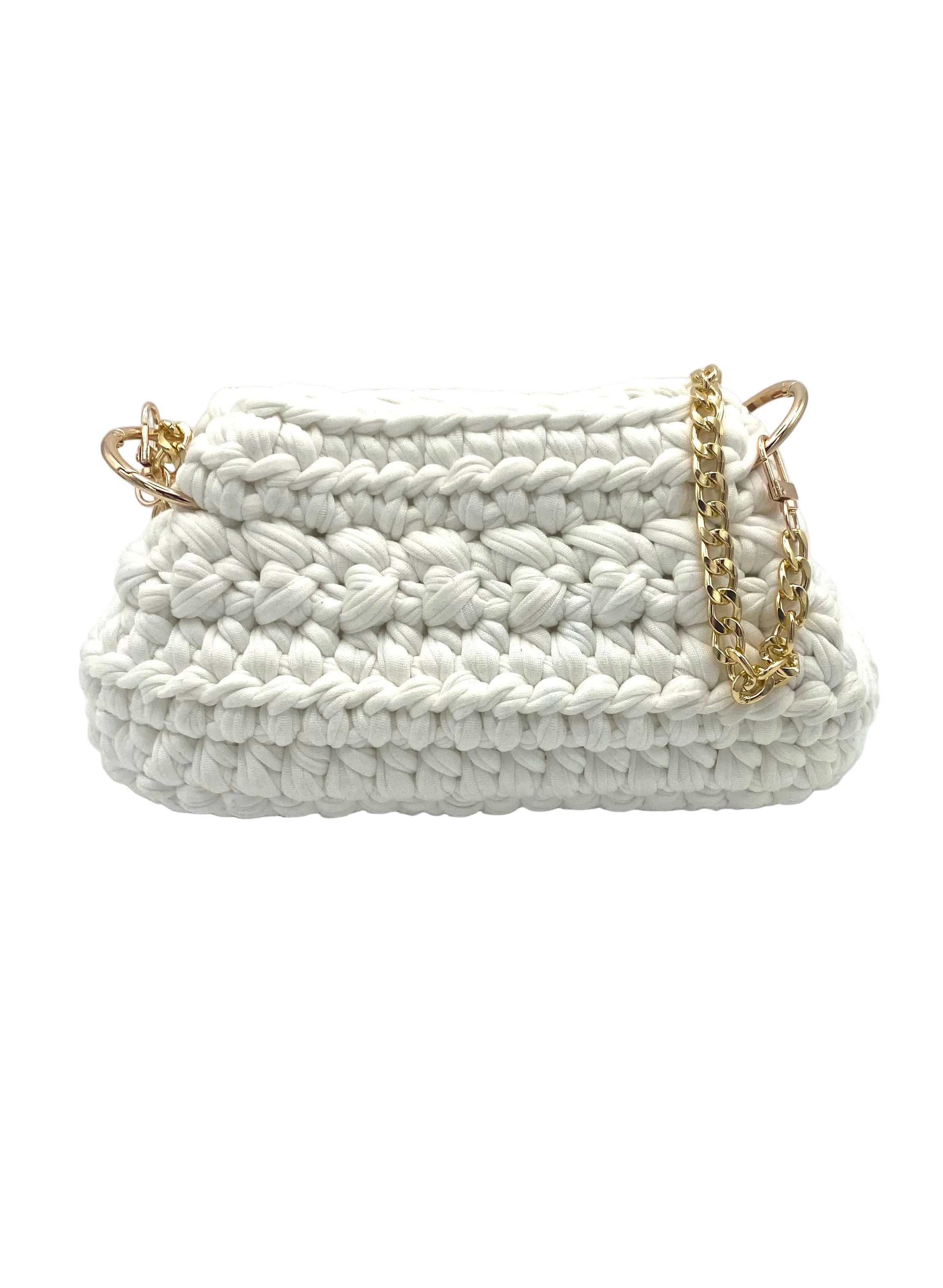 Sac Rio en crochet blanc