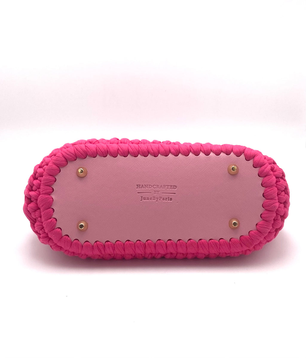 Sac Rio en crochet fuchsia