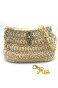 Sac Rio en velours crème