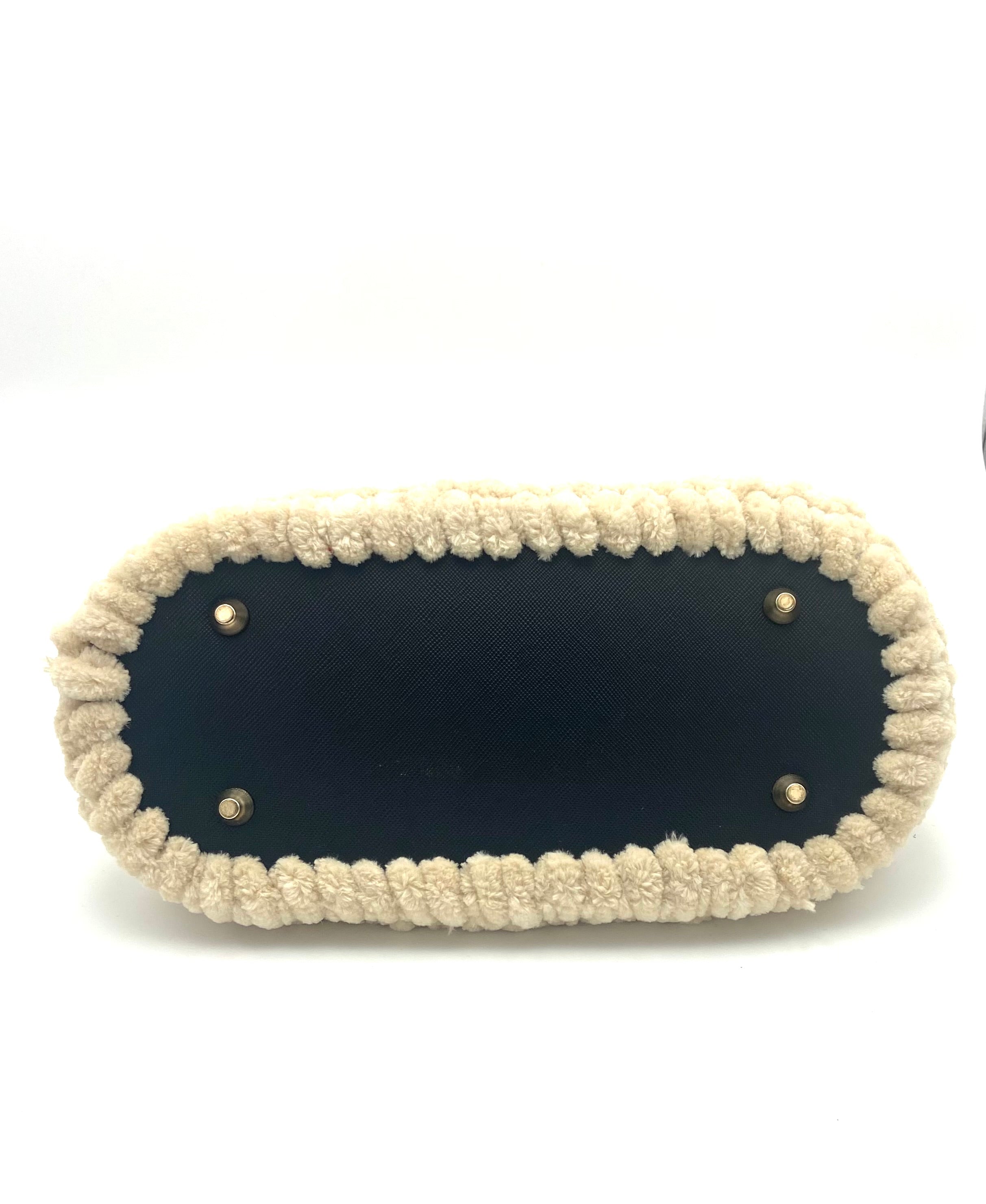 Sac Rio en velours crème