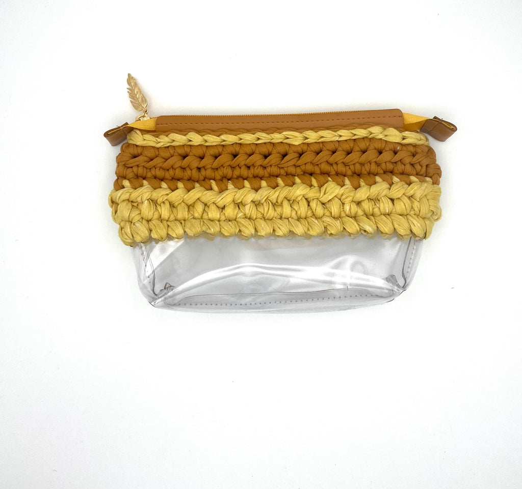 Trousse en crochet tons épicés