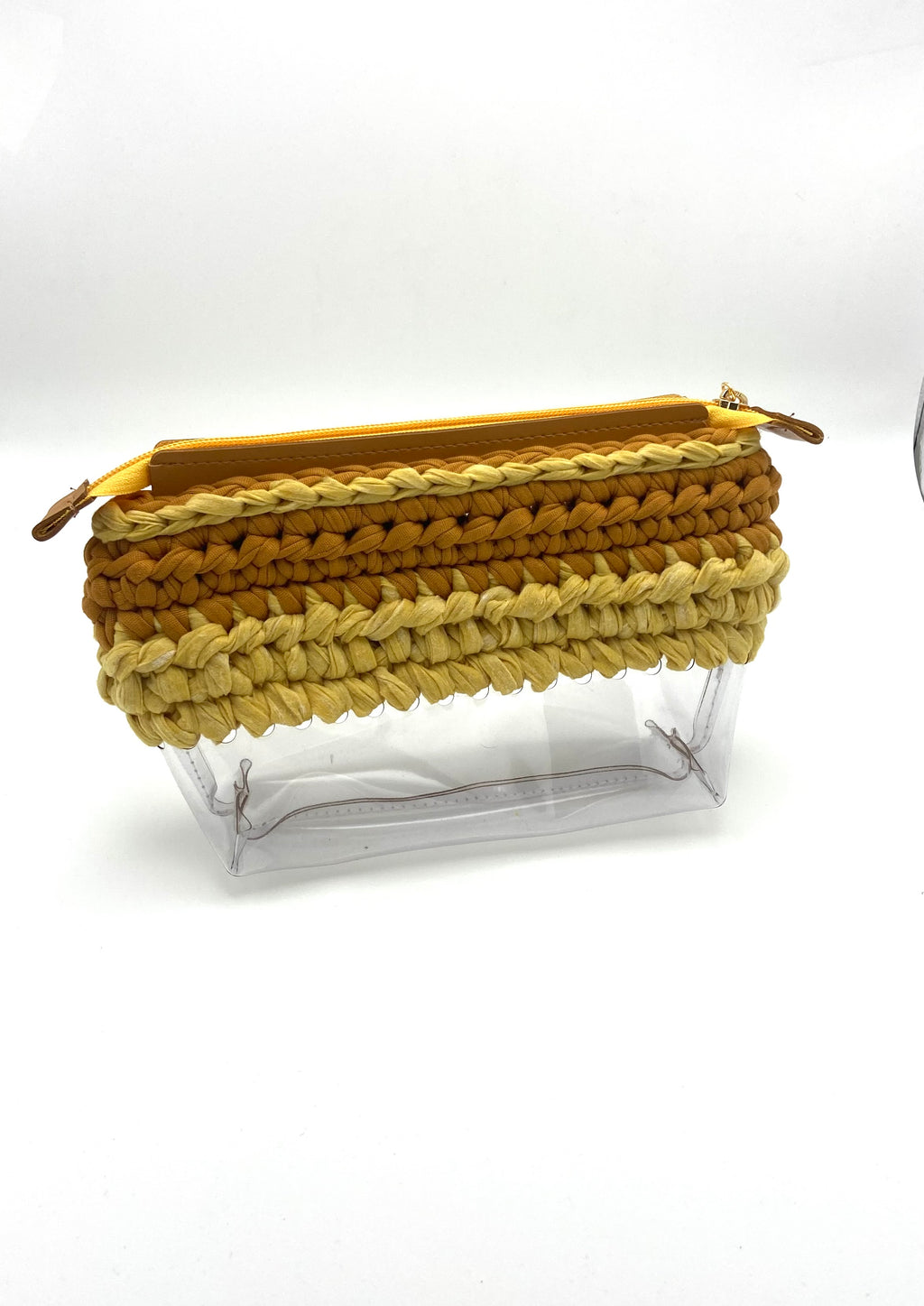Trousse en crochet tons épicés