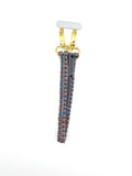 Dragonne de téléphone en macramé multicolore