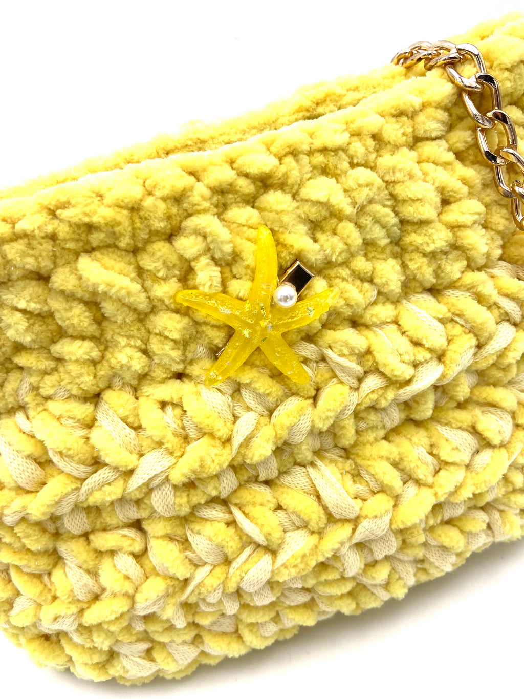 Sac Sydney en crochet jaune