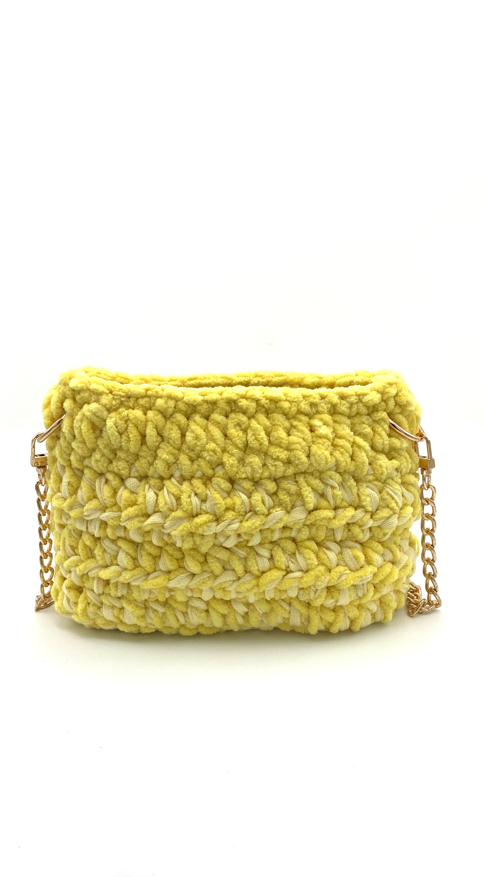 Sac Sydney en crochet jaune
