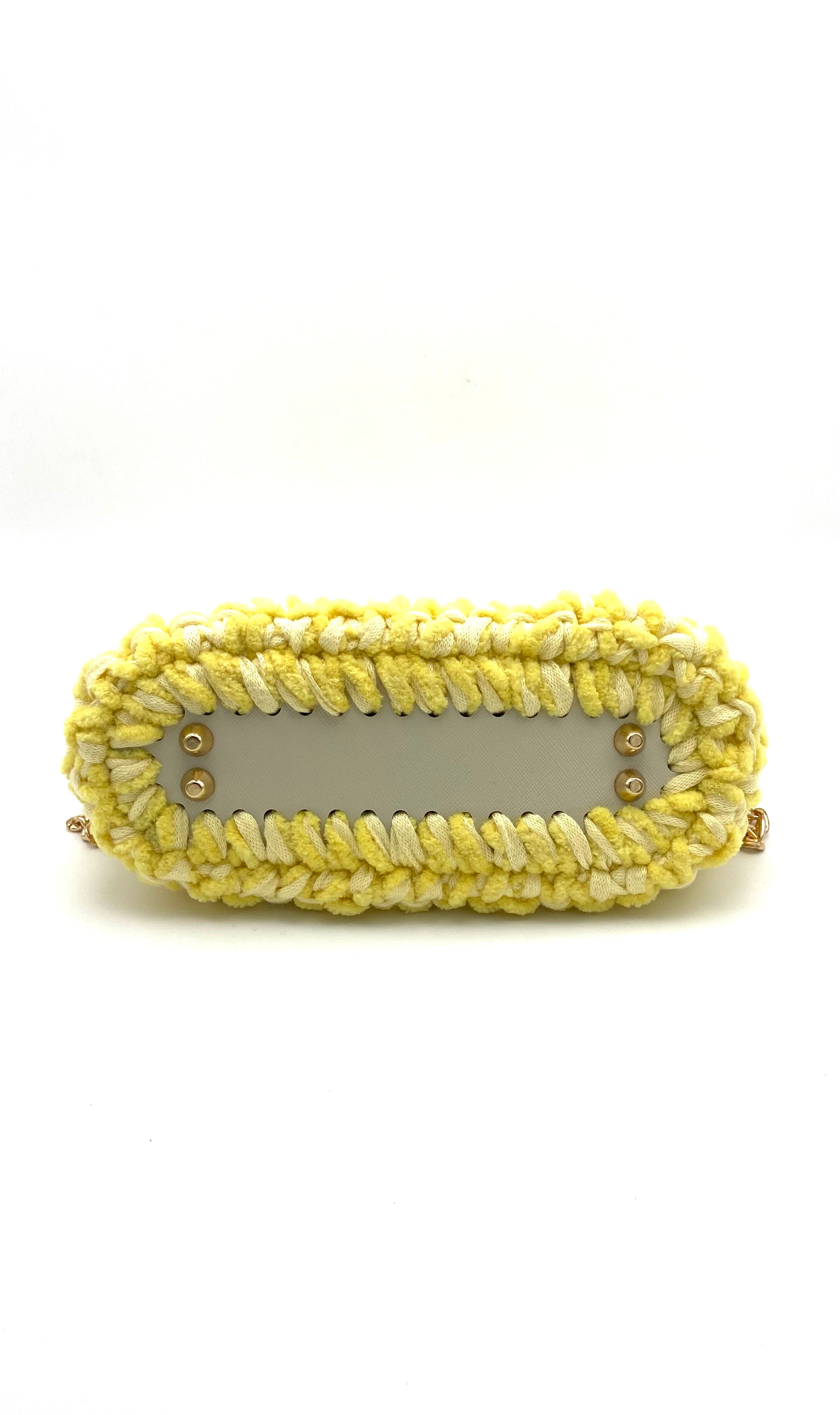 Sac Sydney en crochet jaune