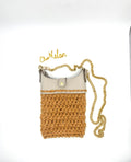 Pochette Milan en crochet ocre