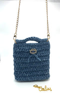 Sac Calvi en crochet jean délavé