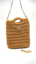 Sac Calvi en crochet curry