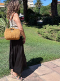 Sac grand volume au crochet camel. Fait main en France
