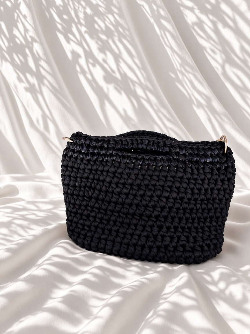Sac au crochet noir