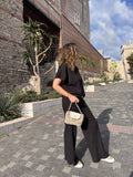 Petit sac à rabat en crochet lurex beige. Fait main en France