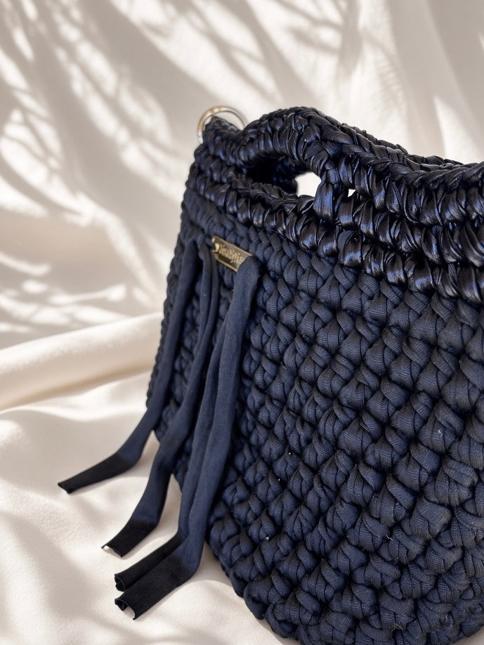 Sac au crochet noir